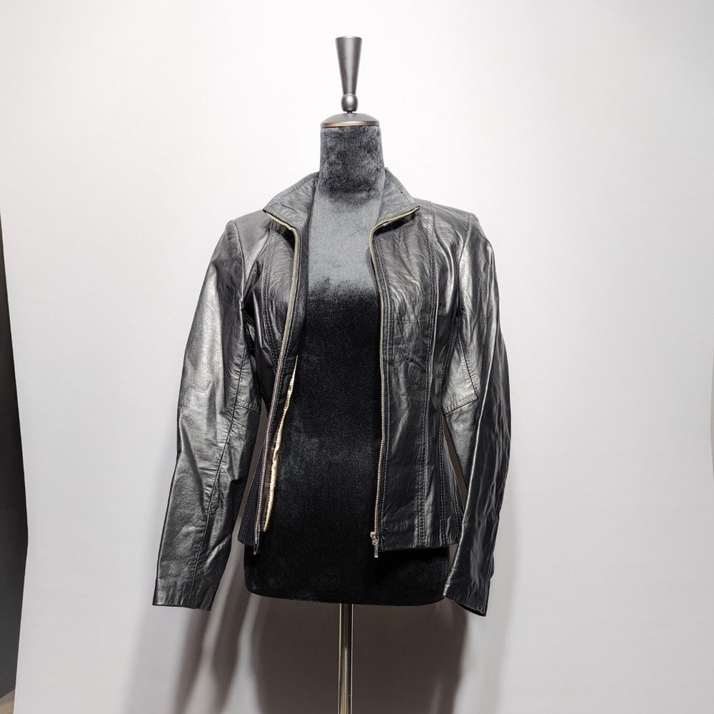 Black Leather Jacket - Picture 2 of 3